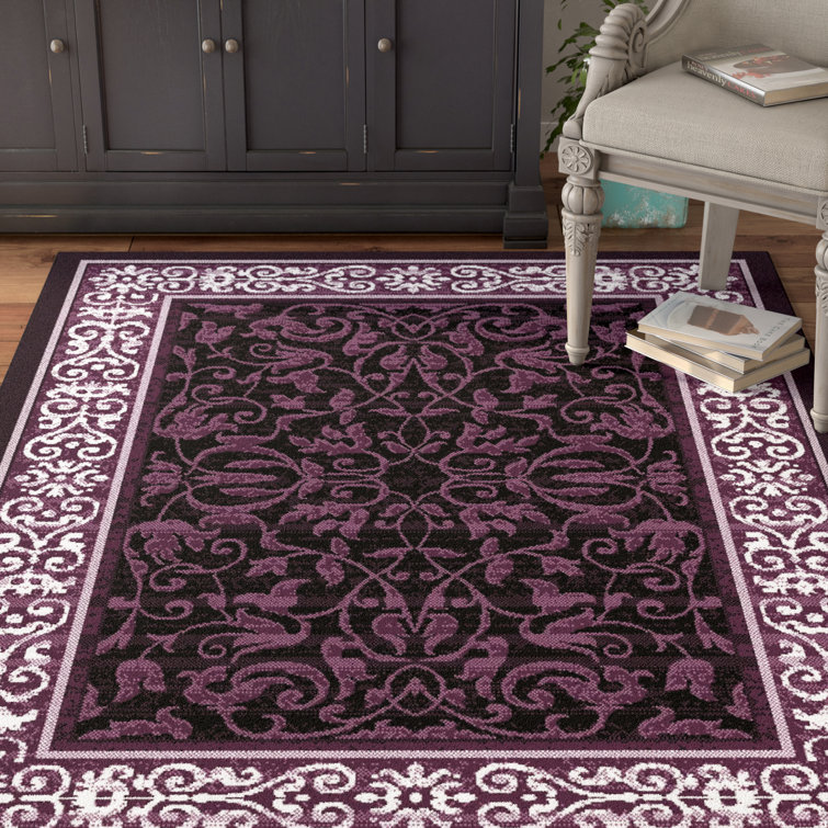 Winston Porter Jeppesen Oriental Plum Area Rug & Reviews Wayfair.ca